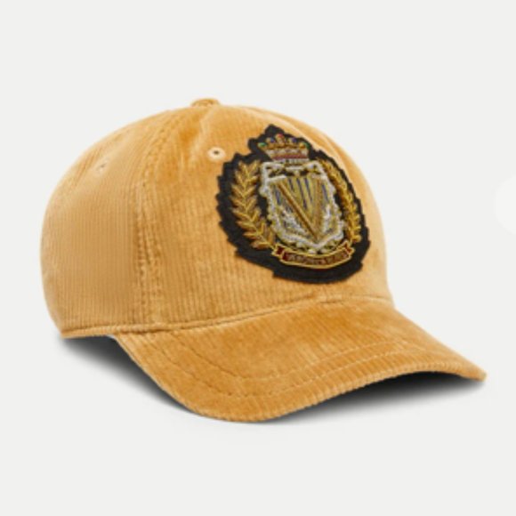 Veronica Beard Accessories - Veronica Beard Baseball Cap Logo Embellished Corduroy Hat One Size New Tags $175